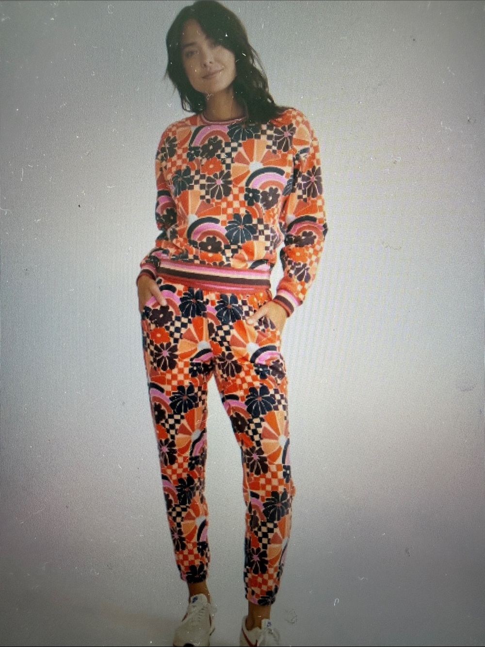 Marine Layer Anytime Sweatshirt in Groovy Floral